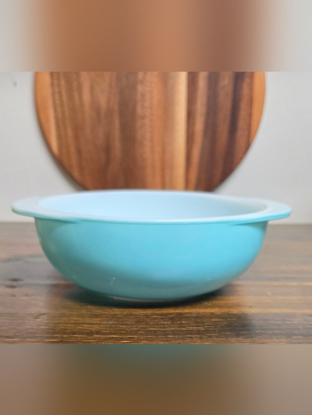 Vintage Robin Egg Blue Pyrex Bowl With Handles
